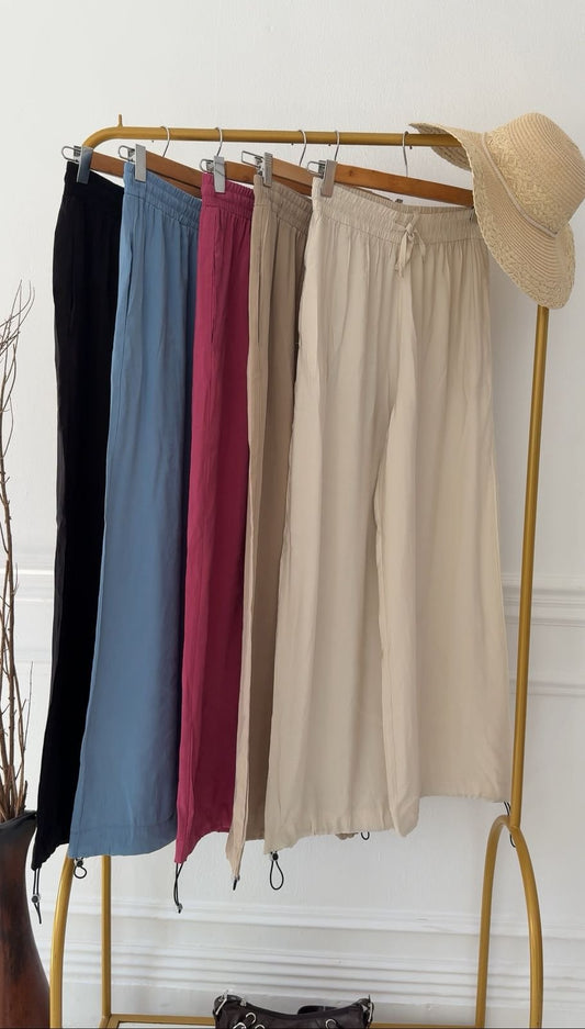 Tencel Pants - Coffee Beige - Amenaa
