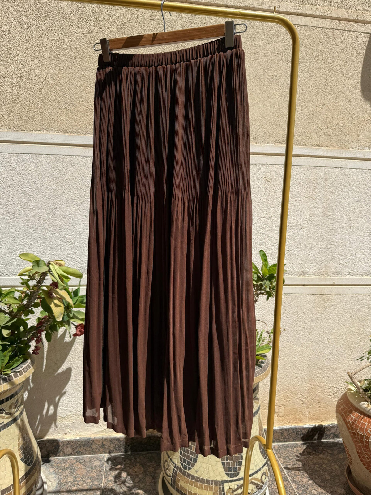Pleated Skirt - Baby Blue - Amenaa
