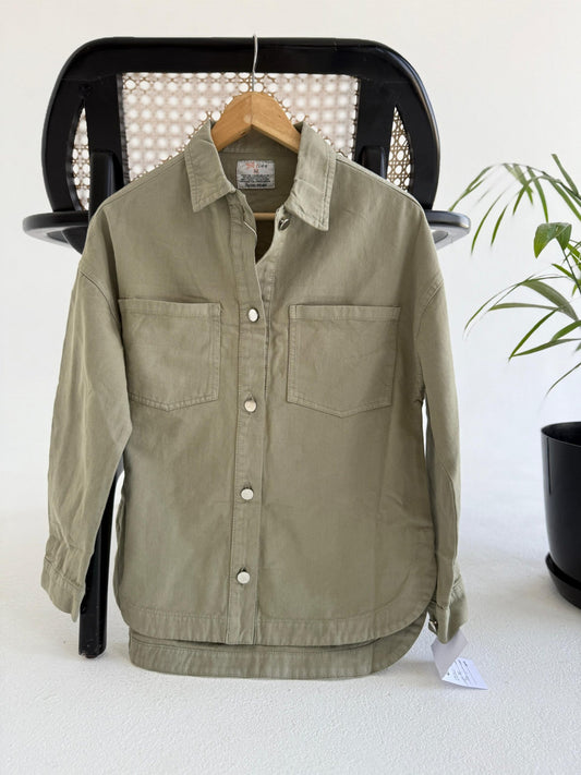 Gabardine Jacket - Olive - Amenaa
