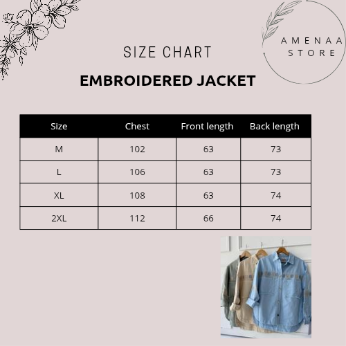 Embroidered Gabardine Jacket - Beige - Amenaa