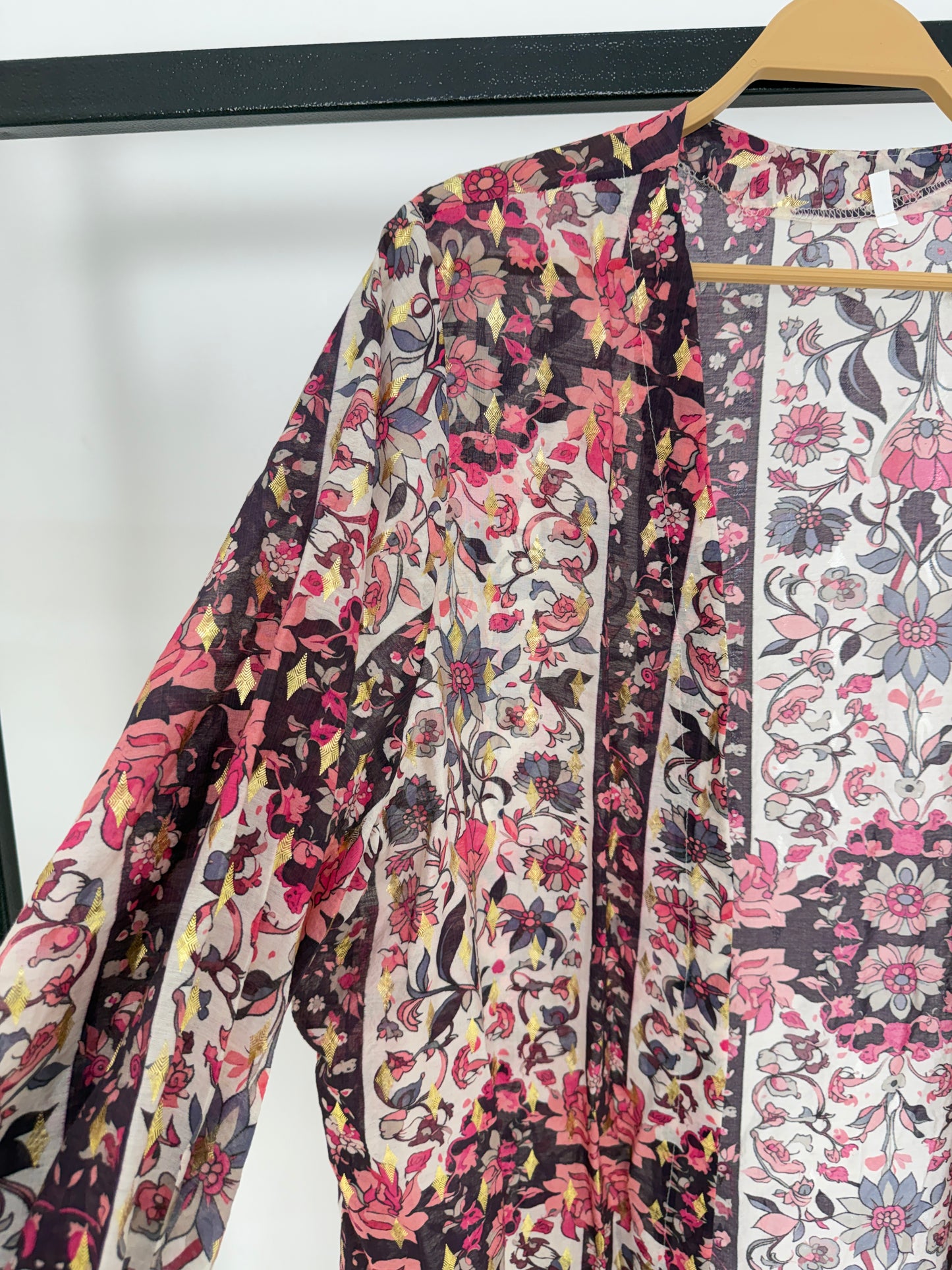 Navy Pink Printed Kimono 20/41/2
