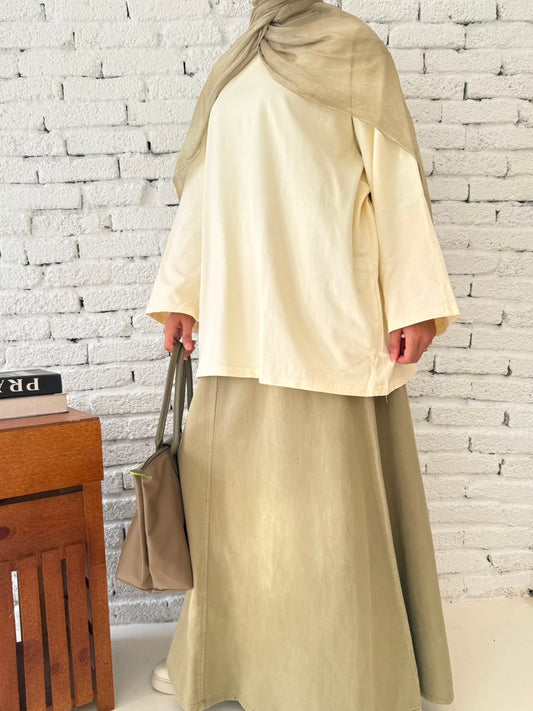 Gabardine Skirt