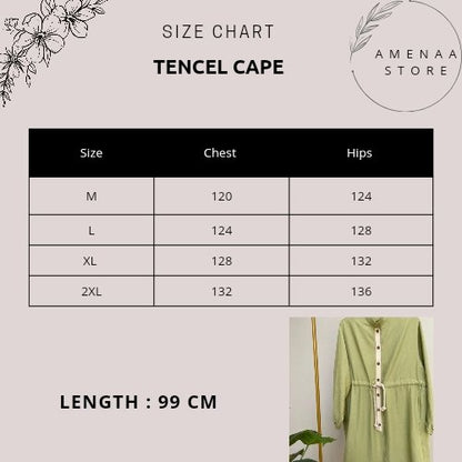 Tencel Cape - Beige - Amenaa