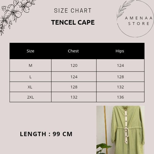 Tencel Cape - Green - Amenaa