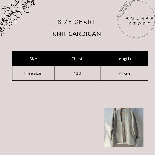 Soft Knit Cardigan - Black - Amenaa