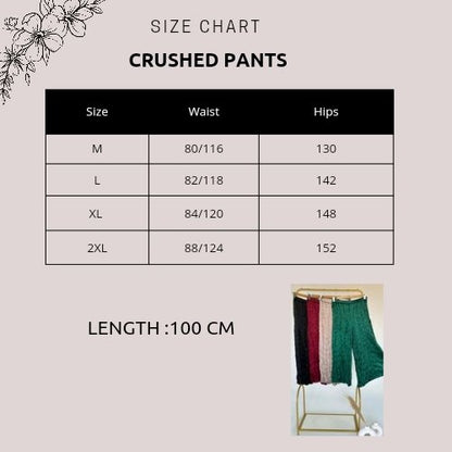 Crushed Pants - Black. - Amenaa