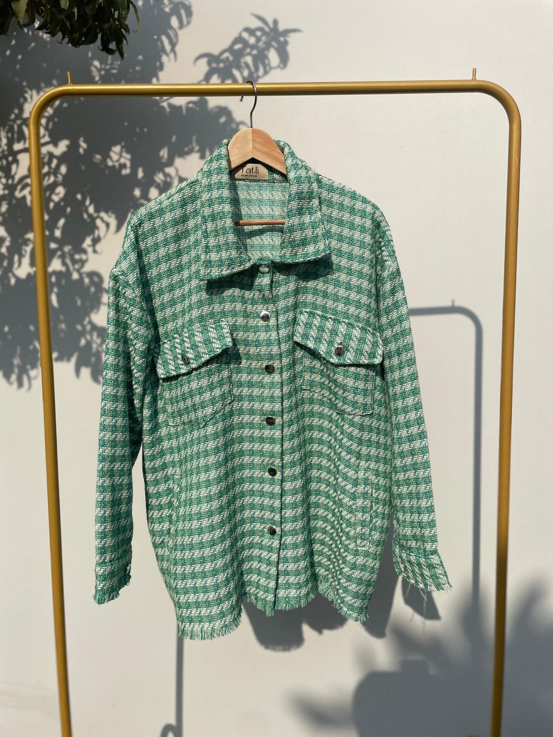 Checked Jacket - Green - Amenaa