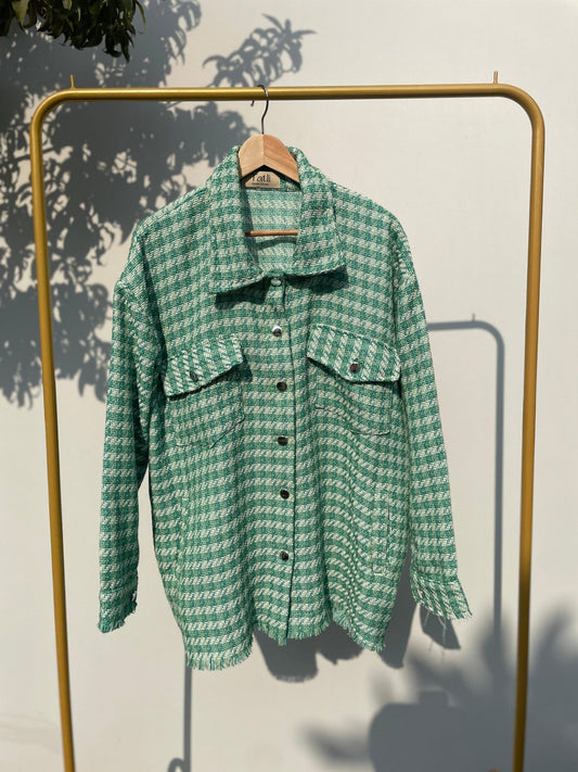 Checked Jacket - Green - Amenaa