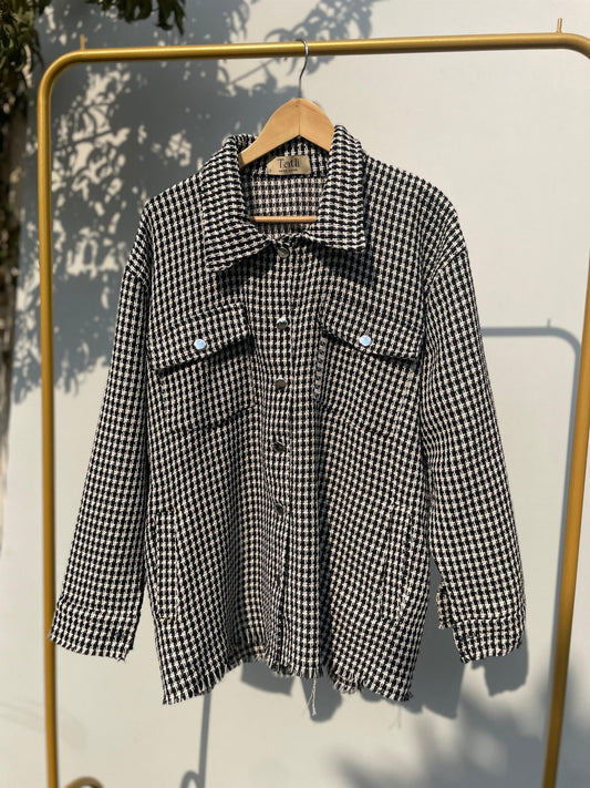 Checked Jacket - Black - Amenaa