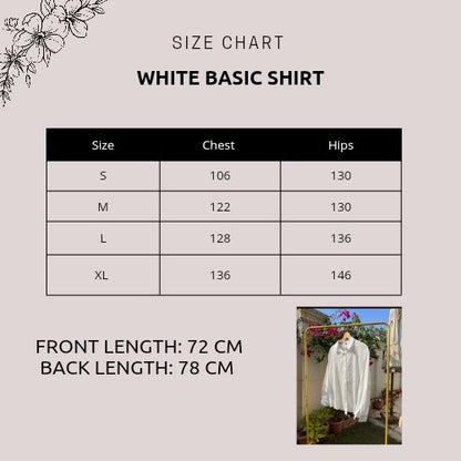 Basic Chemise - White - Amenaa