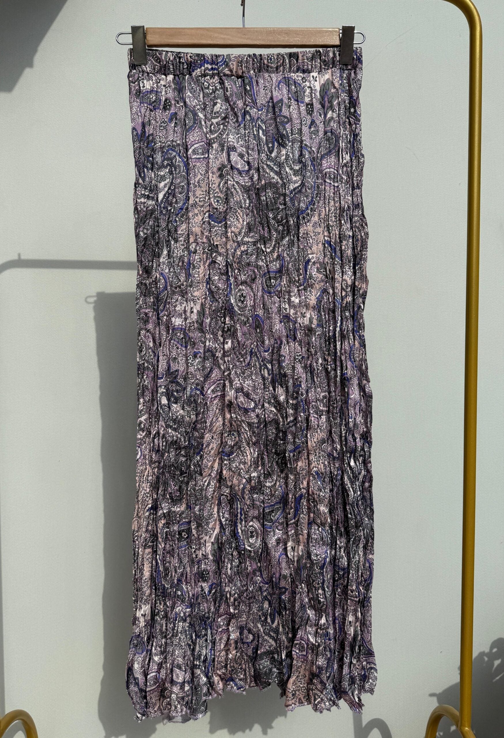 Printed Crushed Skirt - Amenaa