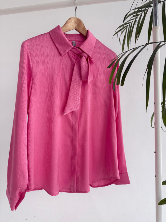 Simple Blouse - Pink - Amenaa