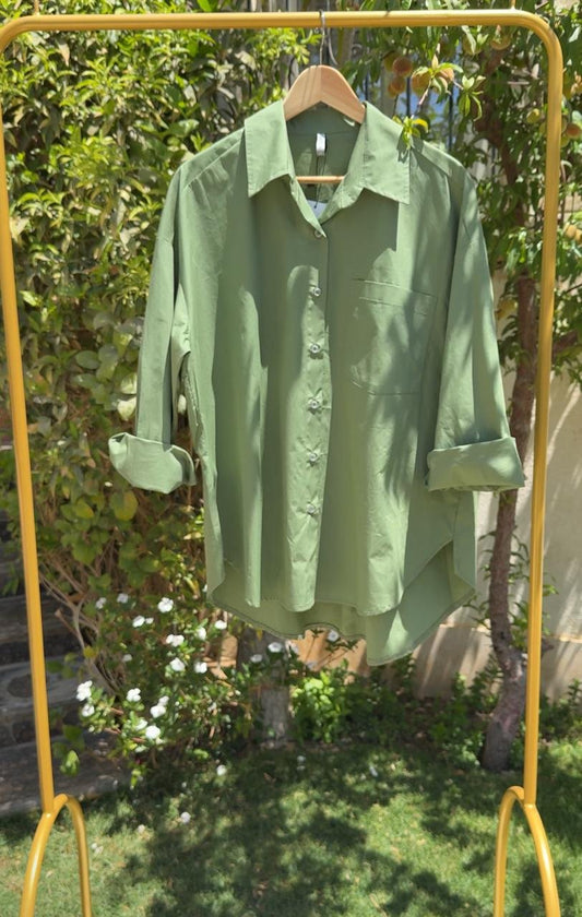 Basic Shirt - Olive - Amenaa