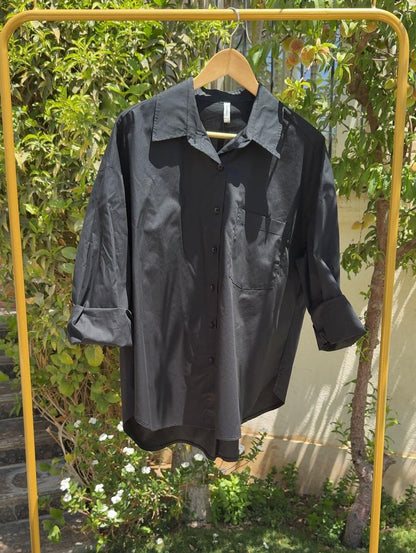 Basic Shirt - Black - Amenaa