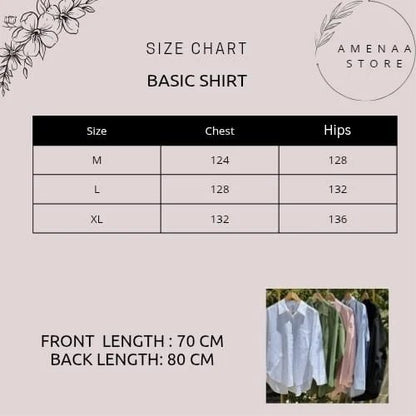 Basic Shirt - Black - Amenaa