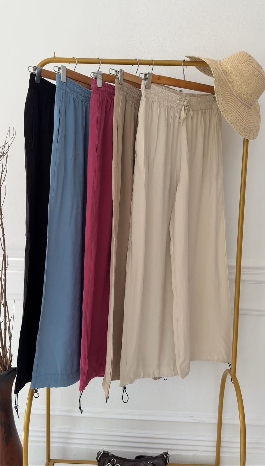 Tencel Pants - Coffee Beige - Amenaa
