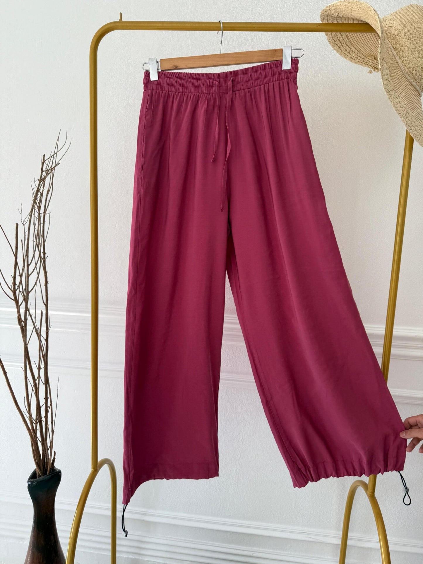 Tencel Pants - Coffee Beige - Amenaa
