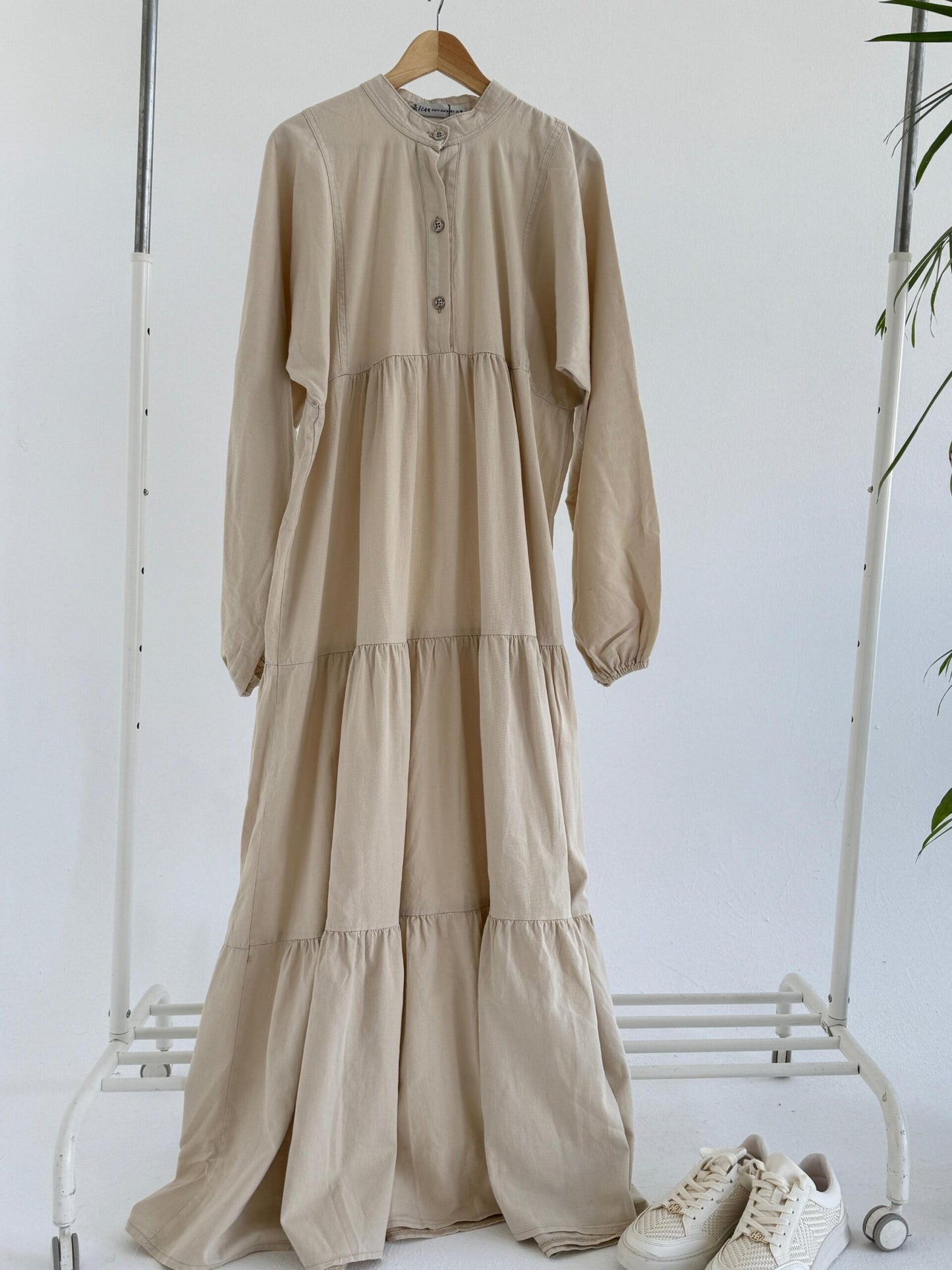 Gabardine Dress - Beige