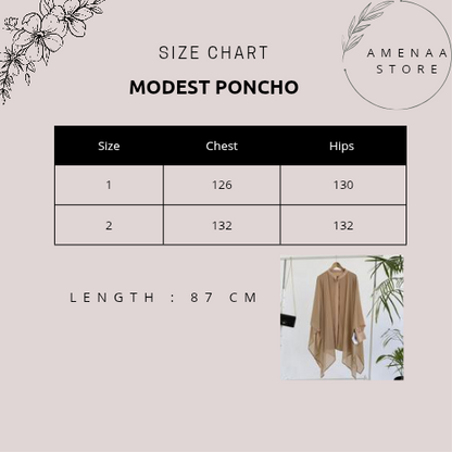 Modest Poncho - Amenaa