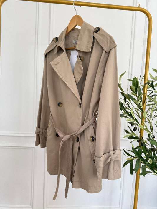 Trench Coat - Coffee Beige - Amenaa