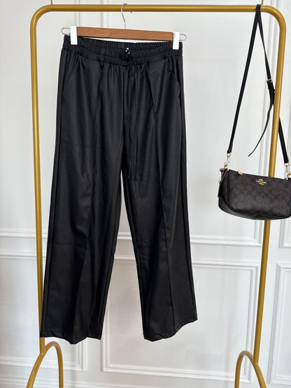 Leather Pants - Black - Amenaa