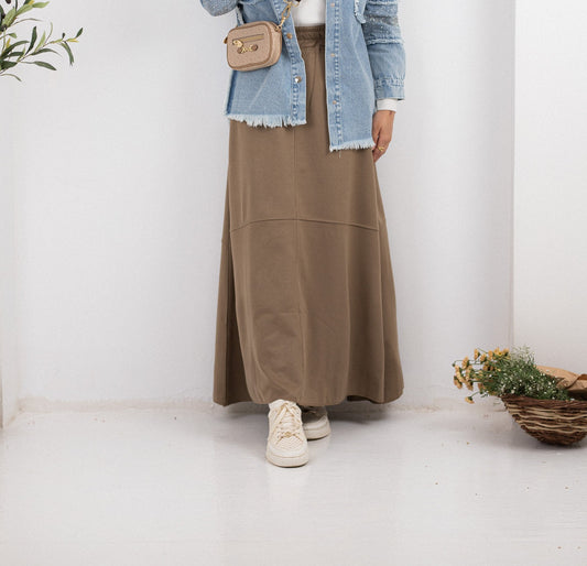 Chamois Skirt - Coffee Beige