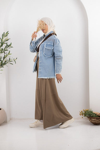 Stras Denim Jacket - Amenaa