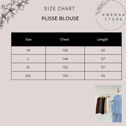 Plisse Blouse - Amenaa