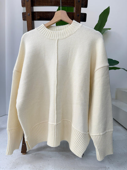 Knitted sweater - Black