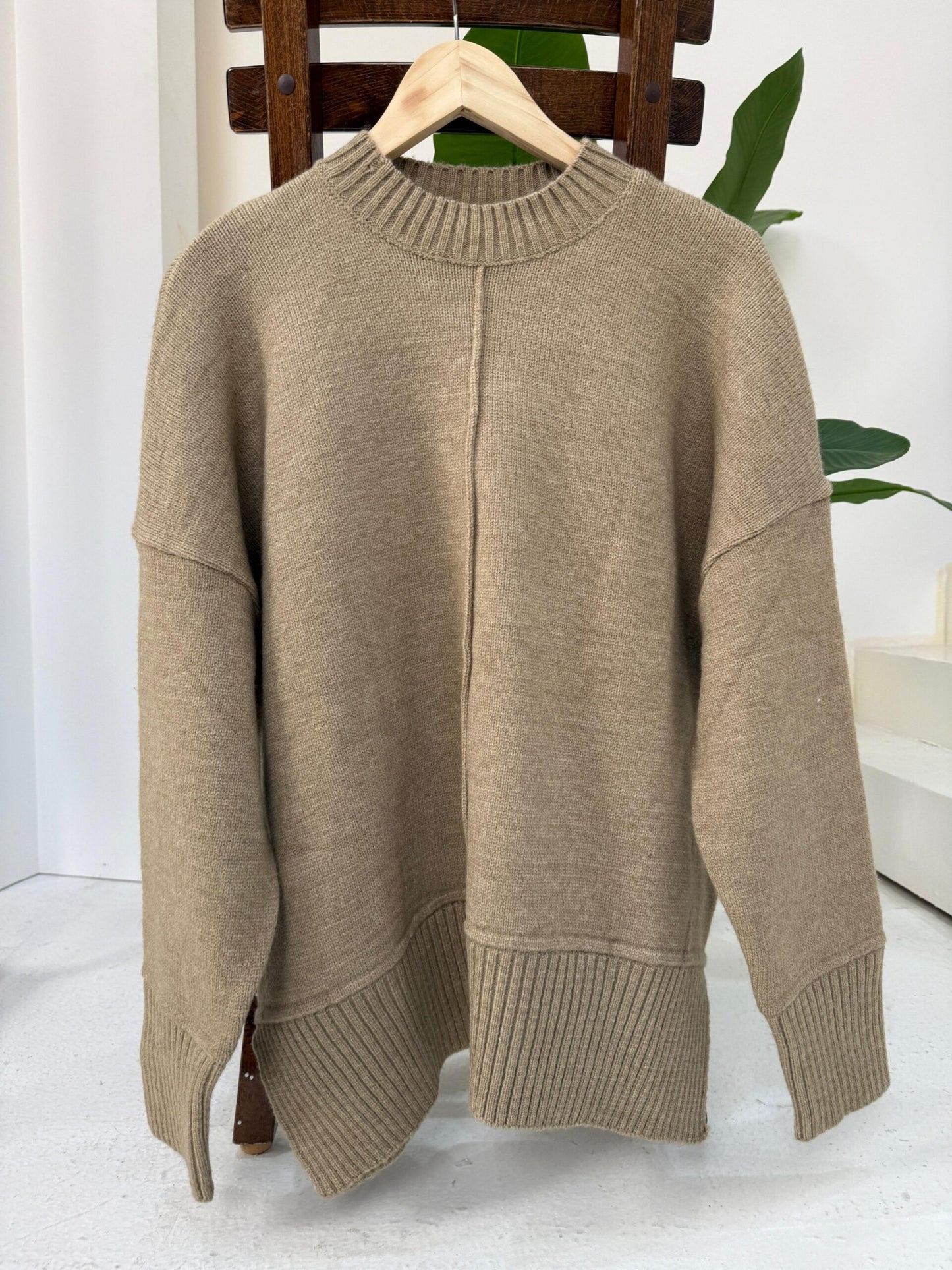 Knitted sweater - Black