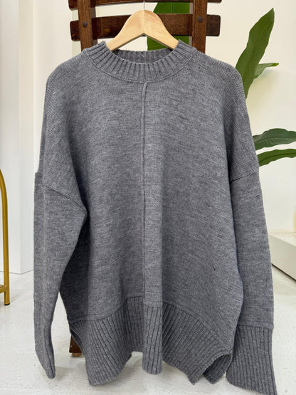 Knitted sweater - Black