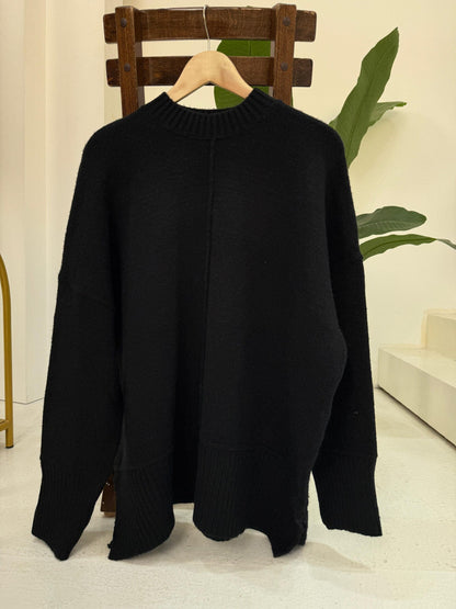 Knitted sweater - Black