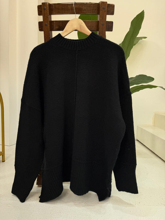 Knitted sweater - Black