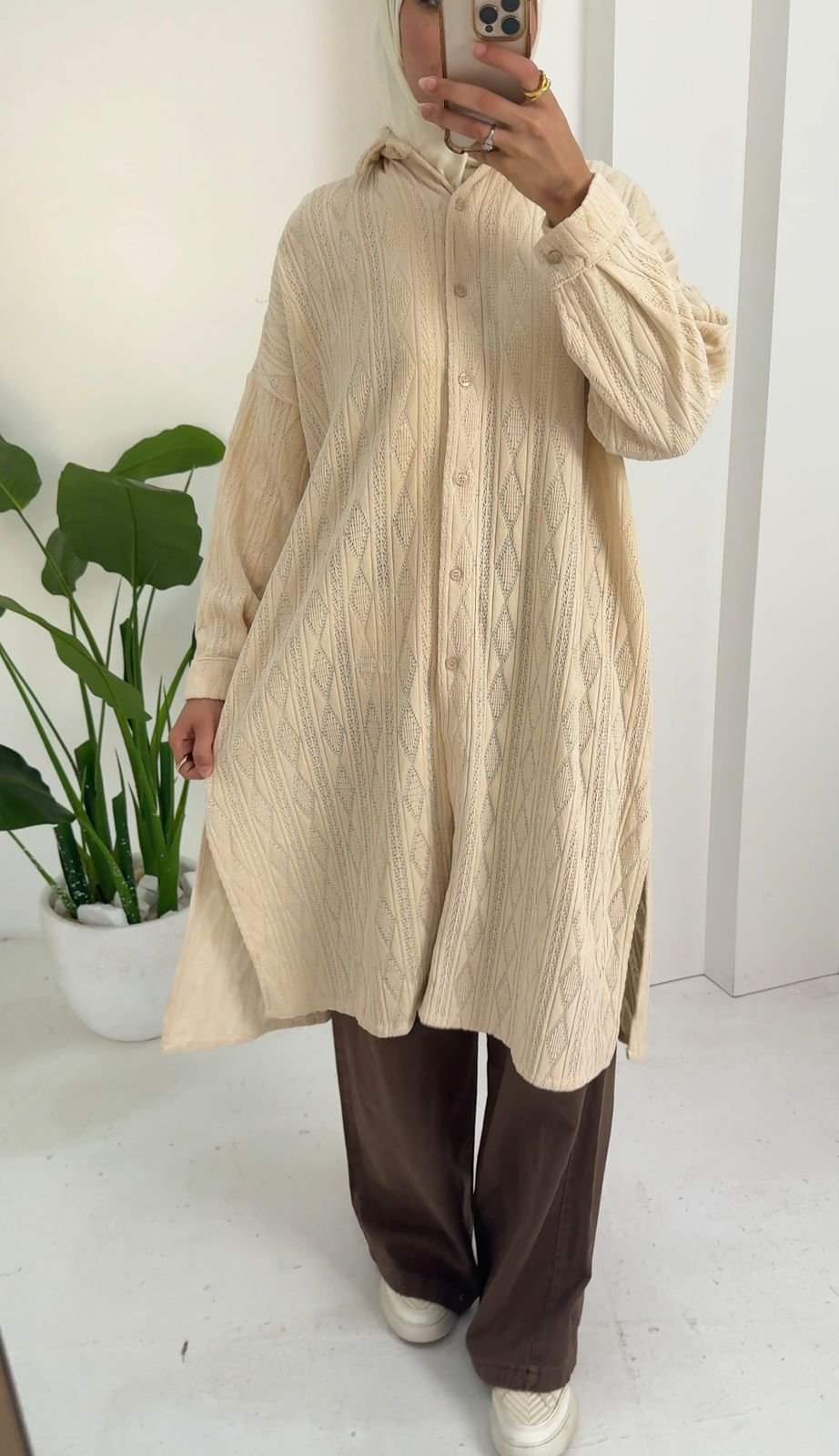 Over Sized Winter Shirt - Amenaa