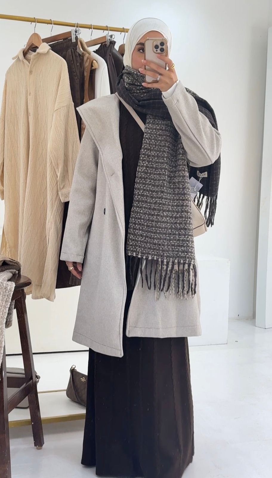 Hooded  Wool Coat - Amenaa