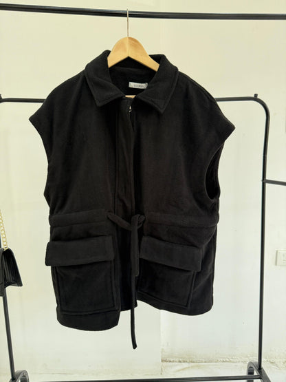 Chamois Vest - Beige - Amenaa