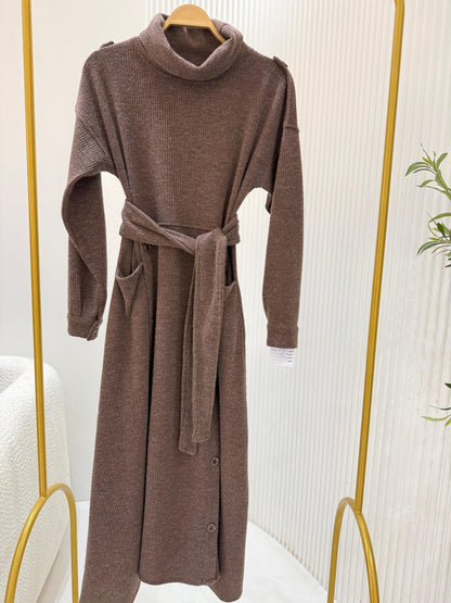 Ribbed Knit Dress - Amenaa