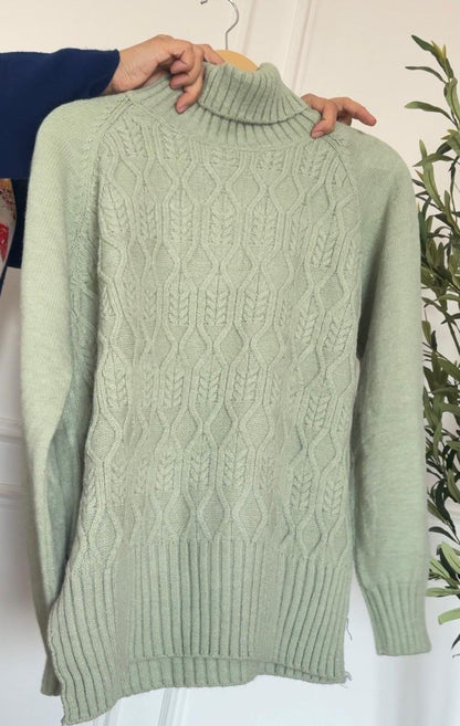 High Nick Pullover - Mint - Amenaa
