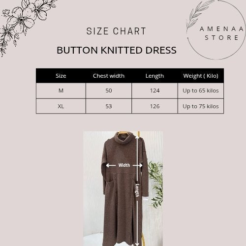 Ribbed Knit Dress - Amenaa