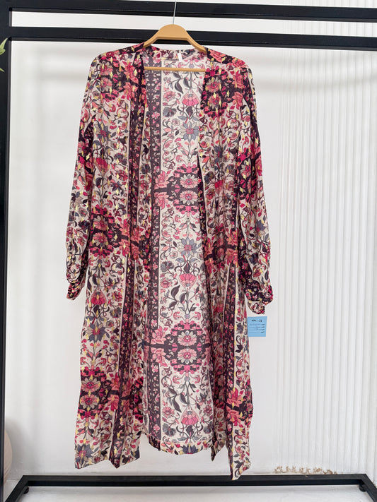 Navy Pink Printed Kimono 20/41/2