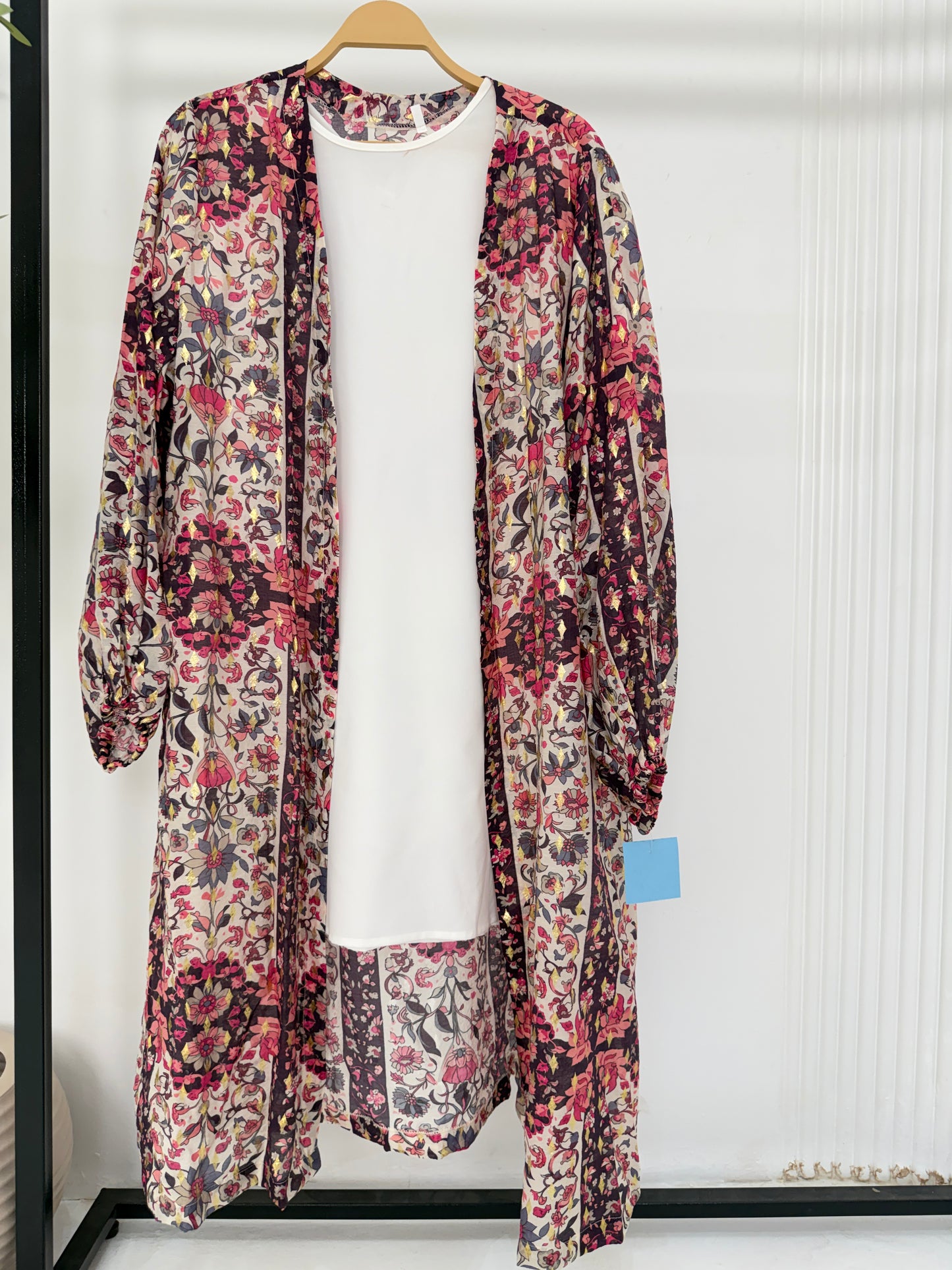 Navy Pink Printed Kimono 20/41/2
