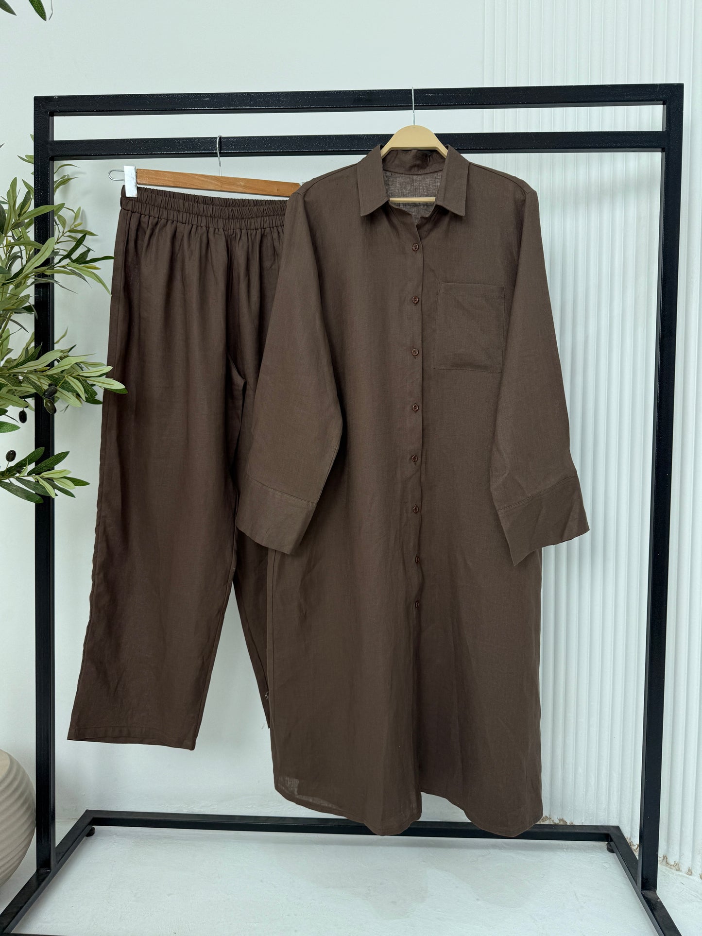Pure linen pants
