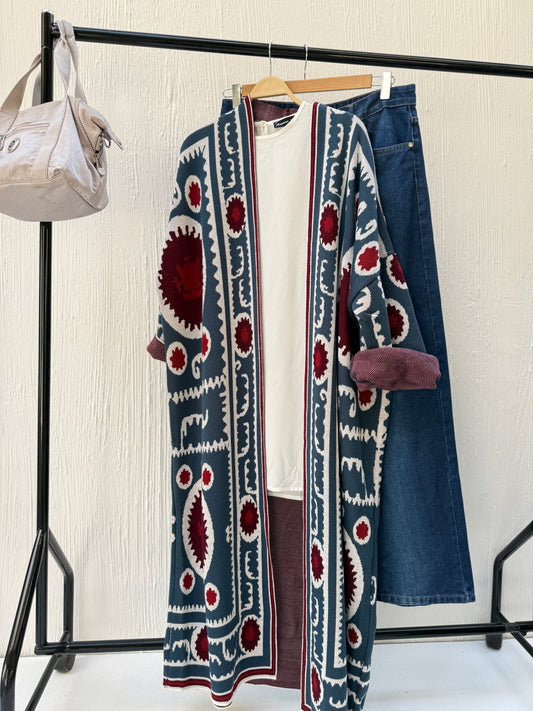 Long Knitted Kaftan