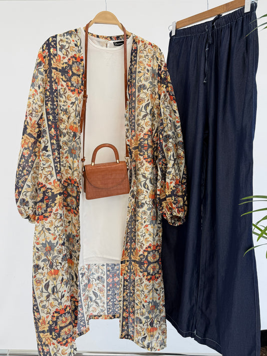 Navy Printed Kimono 20/41/2