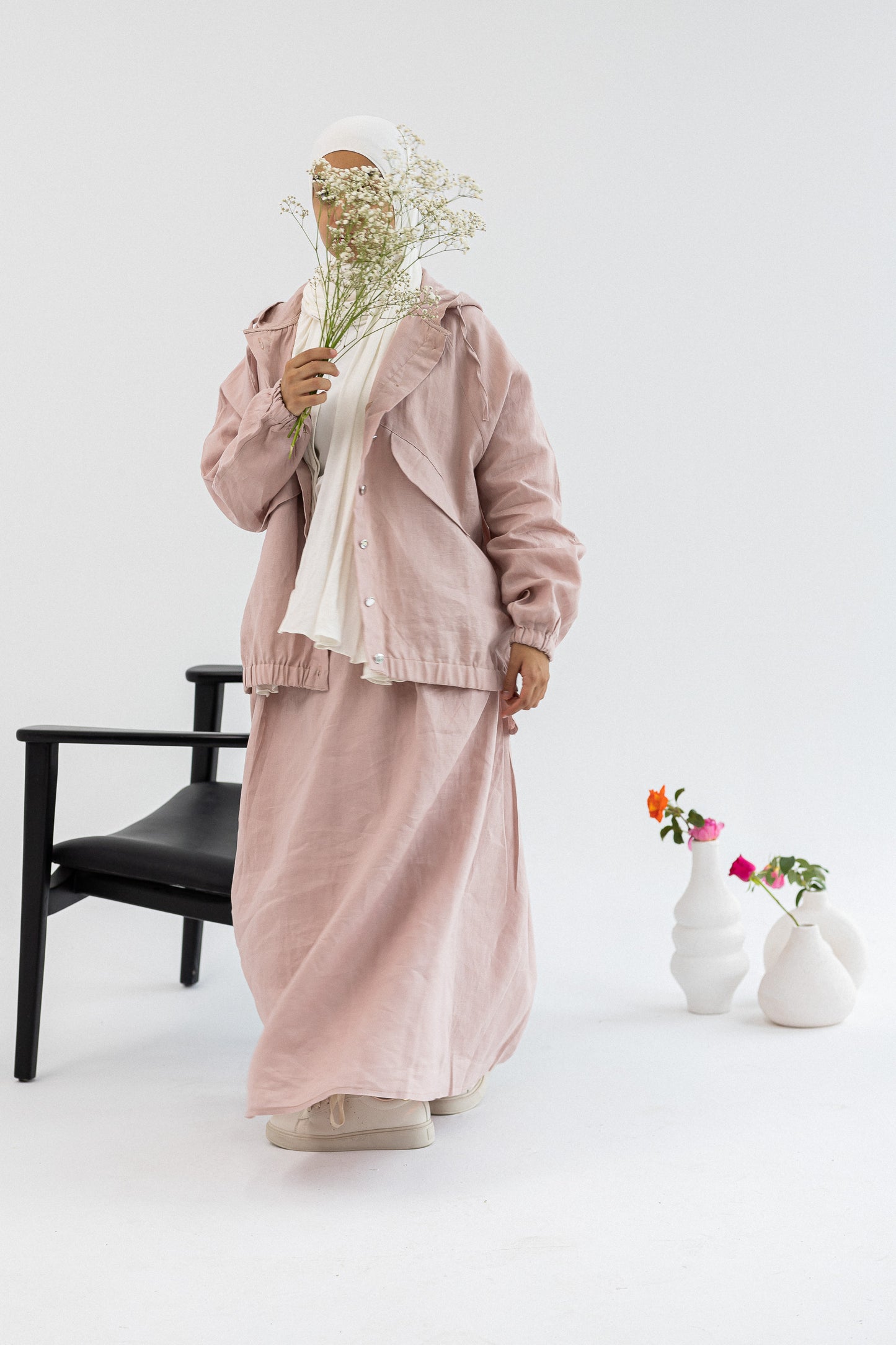 Pure Linen Pink Set