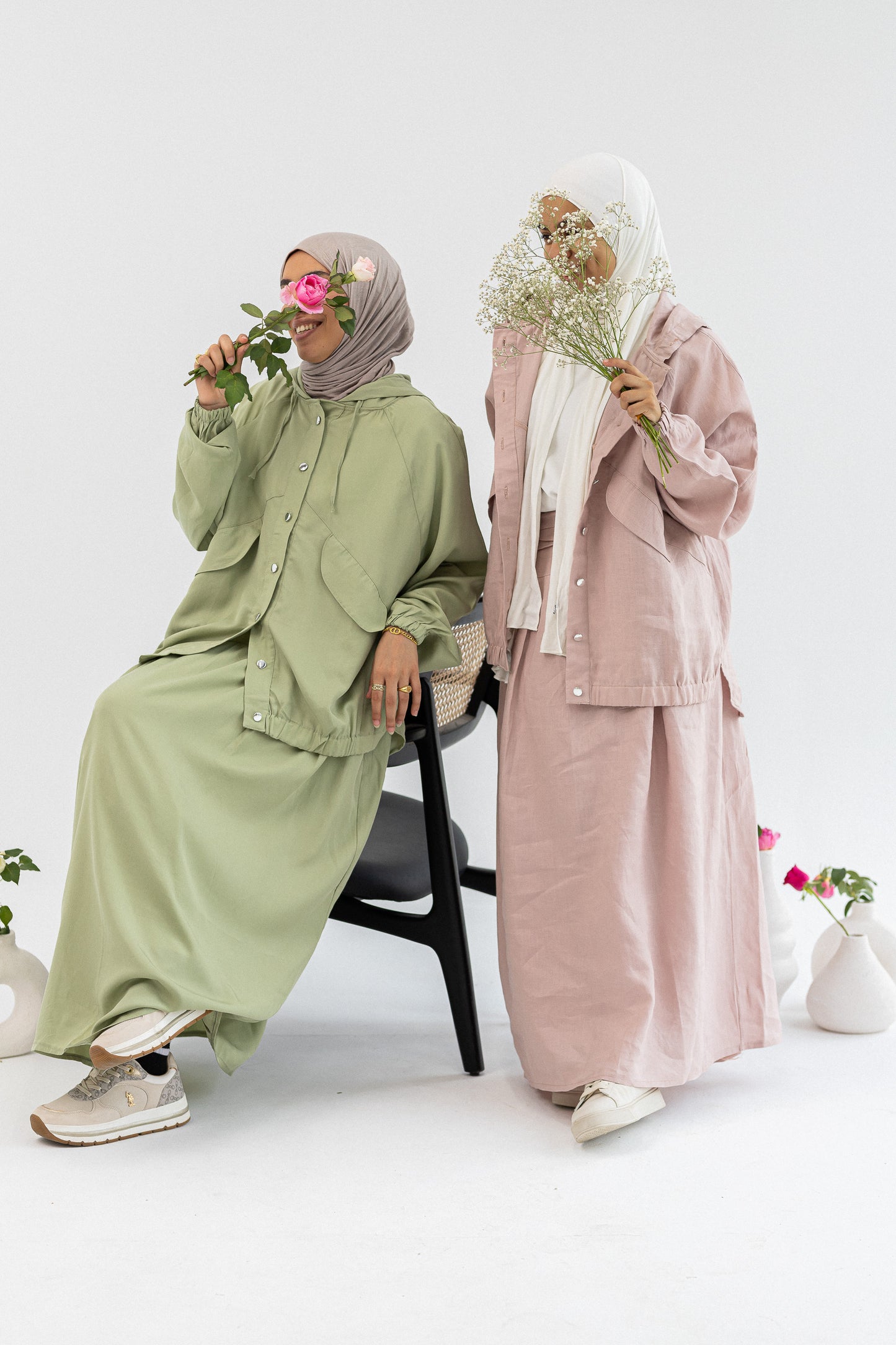 Pure Linen Pink Set