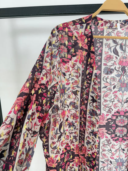 Navy Pink Printed Kimono 20/41/2
