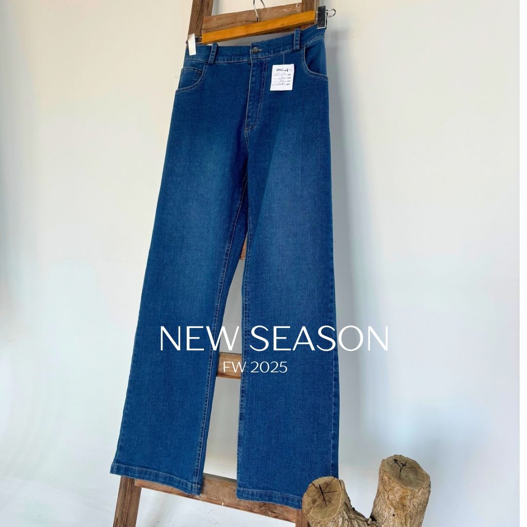 New Wide Leg Denim Pants - Amenaa