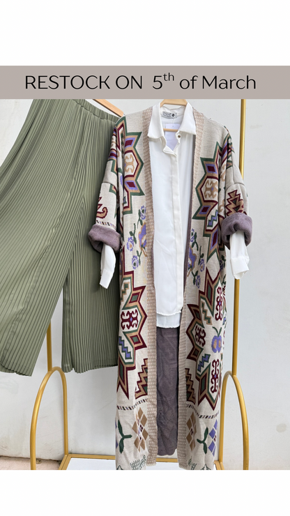 Boho Knitted Kaftan
