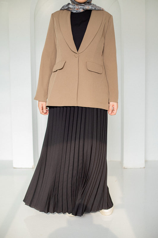Classic Blazer - Dark Beige - Amenaa